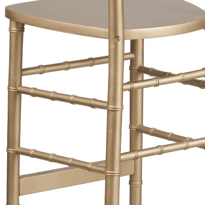 Flash Furniture HERCULES Series Gold Wood Chiavari Barstool 7 Flash Furniture HERCULES Series Gold Wood Chiavari Barstool - Image 5