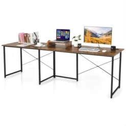 Costway L-Shaped Reversible Computer Desk 2-Person Long Table W/Monitor Stand 23 Costway L-Shaped Reversible Computer Desk 2-Person Long Table W/Monitor Stand -Famous Furniture Store GUEST 658a2f38 689e 4cef b574 a4d3d0ed9c21