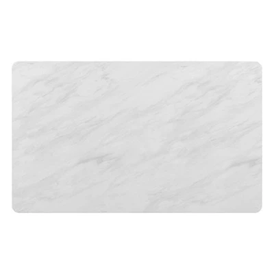 6 PCS Dining Table Set With Marble Veneer Table And 4 Flannelette Upholstered Dining Chairs & Bench-ModernLuxe 10 6 PCS Dining Table Set With Marble Veneer Table And 4 Flannelette Upholstered Dining Chairs & Bench-ModernLuxe - Image 8