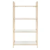 60" Alios Bookshelf White/Gold - OSP Home Furnishings 1 60" Alios Bookshelf White/Gold - OSP Home Furnishings -Famous Furniture Store GUEST 664863b5 d3fc 418d a999 5d18e67c257c
