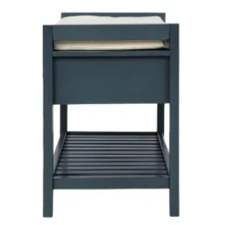 Entryway Storage Bench With Cushioned Seat, Shoe Rack And Drawers-ModernLuxe -Famous Furniture Store GUEST 66e00b81 66d3 464b 8951 6c4165c321cf