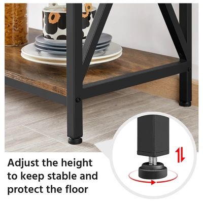 Yaheetech 5-Tier Kitchen Baker's Rack Utility Storage Shelf With 5 Shelves & Adjustable Feet 6 Yaheetech 5-Tier Kitchen Baker's Rack Utility Storage Shelf With 5 Shelves & Adjustable Feet - Image 4