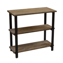 31" Pomona 2 Shelf Bookshelf Metal And Solid Wood Natural - Alaterre Furniture 11 31" Pomona 2 Shelf Bookshelf Metal And Solid Wood Natural - Alaterre Furniture -Famous Furniture Store GUEST 67b609e9 f67d 4fbb ac18 1c2fb388d178