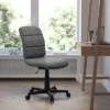Emma And Oliver Mid-Back Quilted Vinyl Swivel Task Office Chair