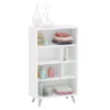 40.75" Sidney 4 Shelf Bookshelf White - Polifurniture -Famous Furniture Store GUEST 69fbe13a 5f5b 4e5f b962 89f65f145f8b