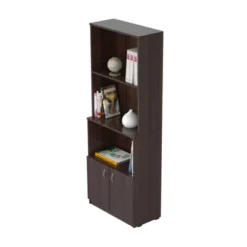 63" Bookcase Espresso - Inval -Famous Furniture Store GUEST 6a4b2992 0ce5 44f8 8704 5a11bbc67e6c