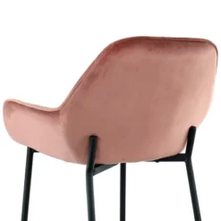 Elama 2 Piece Velvet Bar Stool In Pink With Black Legs -Famous Furniture Store GUEST 6a63473e 568f 492a a49f 40552cd38f0a