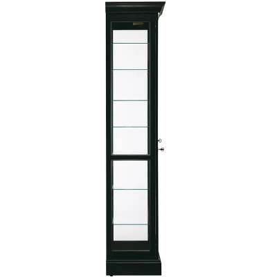 Howard Miller 680660 Howard Miller Chesterbrook Iii Curio Cabinet 680660 Black Satin 4 Howard Miller 680660 Howard Miller Chesterbrook Iii Curio Cabinet 680660 Black Satin - Image 2