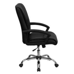 Flash Furniture Mid-Back Black LeatherSoft Swivel Manager's Office Chair With Arms -Famous Furniture Store GUEST 6b2558ed 683e 4a4e a9f2 78f6e18970dc