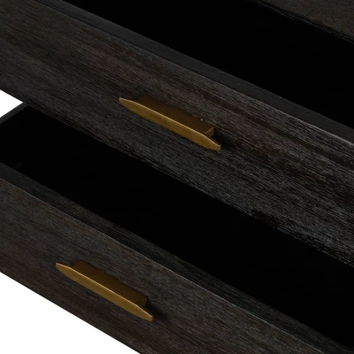 2 Drawer Baly Mid-Century Modern Nightstand - Armen Living 7 2 Drawer Baly Mid-Century Modern Nightstand - Armen Living - Image 5