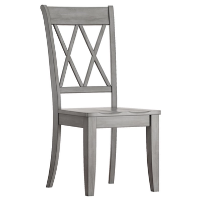 Set Of 2 South Hill X Back Dining Chair Antique Gray - Inspire Q 3 Set Of 2 South Hill X Back Dining Chair Antique Gray - Inspire Q