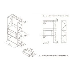 Orella Rustic Baker's Rack Reclaimed Oak - MiBasics -Famous Furniture Store GUEST 6c2ec095 025e 4a09 9276 2119b1f02103