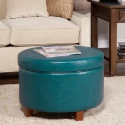 Large Round Storage Ottoman - HomePop 27 Large Round Storage Ottoman - HomePop -Famous Furniture Store GUEST 6c8056ca e4ff 4974 9312 df057e60eb72