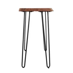 Alaterre Furniture Hairpin Natural Brown Live Edge Media Console Table Metal And Wood -Famous Furniture Store GUEST 6c8fff03 6ab7 4684 bcc6 901fb5b929bd