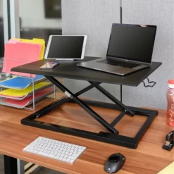 Stand Up Desk Store AirRise Adjustable Height Standing Desk Converter Monitor Stand -Famous Furniture Store GUEST 6d0d5ee2 c6e2 4111 8e90 ee4d7ab3ff5d