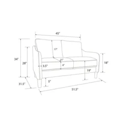 Penny 2 Seater Loveseat Sofa Green Velvet - Room & Joy -Famous Furniture Store GUEST 6d11c2b7 cfb2 4f0e a08d 74114066a7b8