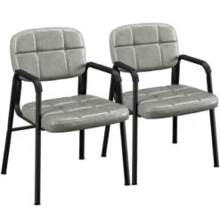 Yaheetech 2pcs Upholstered Office Reception Chairs With Armrest For Home & Office -Famous Furniture Store GUEST 6d3e917c e34c 404a b722 ef72d12bef18