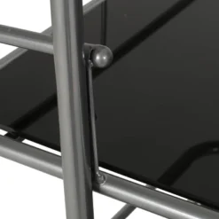 Bridger Modern 3 Tier Bar Cart With Glass Shelving Silver/Black - Christopher Knight Home 14 Bridger Modern 3 Tier Bar Cart With Glass Shelving Silver/Black - Christopher Knight Home -Famous Furniture Store GUEST 6d59d5b8 1245 4ee9 bcf9 3410a70cac44