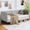 Costway Twin Daybed Upholstered Linen Wooden Sofa Bed Frame Heavy Duty Living Room Grey 2 Costway Twin Daybed Upholstered Linen Wooden Sofa Bed Frame Heavy Duty Living Room Grey -Famous Furniture Store GUEST 6d686464 6d4d 4851 8535 7584cca60c4e