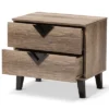 Swanson Modern And Contemporary Wood 2 - Drawer Nightstand - Light Brown - Baxton Studio 1 Swanson Modern And Contemporary Wood 2 - Drawer Nightstand - Light Brown - Baxton Studio -Famous Furniture Store GUEST 6d9b5a28 801c 4310 94eb e78bafae212c