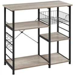 Yaheetech Kitchen Storage Rack With Basket/Hooks/Storage -Famous Furniture Store GUEST 6db2f7b8 5e7d 4f1d 9325 8223b9eafdfe