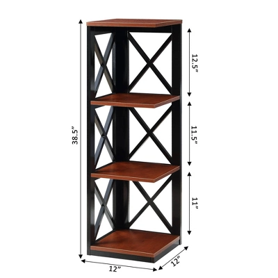 38.5" Oxford 3 Tier Corner Bookcase - Breighton Home 12 38.5" Oxford 3 Tier Corner Bookcase - Breighton Home - Image 10