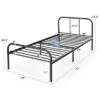 Costway Twin Size Metal Bed Frame Heavy Duty Mattress Foundation Under Bed Storage -Famous Furniture Store GUEST 6ede997c 2767 4d11 8eac 25c6f31d2668