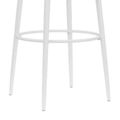 Aubrie Backless 30" Swivel Barstool Off White/Silver - Hillsdale Furniture -Famous Furniture Store GUEST 6f1317d2 282b 467a b3db 43d9d4376a9d