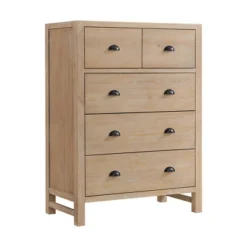 5pc Arden Wood Bedroom Set With Two 2 Drawer Nightstands With Open Shelf Light Driftwood - Alaterre Furniture -Famous Furniture Store GUEST 6f1494b2 2d1e 43fd 8d27 d933fdf52263