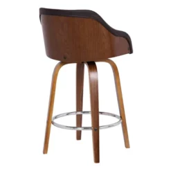 30" Alec Bar Height Swivel Barstool Walnut/Brown - Armen Living 8 30" Alec Bar Height Swivel Barstool Walnut/Brown - Armen Living -Famous Furniture Store GUEST 6f4d47eb 5e20 4587 99da 0bf7fcd547db