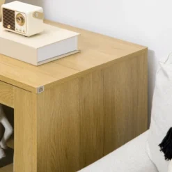 HOMCOM Small Storage Cabinet, Living Room Sideboard Cabinet With Double Glass Doors And Metal Legs For Dining Room Storage, Oak 11 HOMCOM Small Storage Cabinet, Living Room Sideboard Cabinet With Double Glass Doors And Metal Legs For Dining Room Storage, Oak -Famous Furniture Store GUEST 701d1253 296a 468a ae61 b890ecddb913