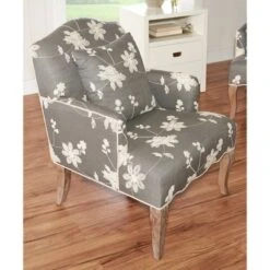 Floral Upholstered Armchair - Gray - Linon 16 Floral Upholstered Armchair - Gray - Linon -Famous Furniture Store GUEST 70293f4d 93b2 48d1 b0fe 58caf1f73f14