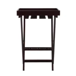 Wood Folding Wine Rack With Removable Tray Espresso - Room And Joy -Famous Furniture Store GUEST 70ff016c 4fbe 454f 90ec 5e2a695de978