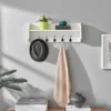25" X 9" Entryway Floating Utility Wall Shelf With Hooks White - Danya B. -Famous Furniture Store GUEST 7101a4ff 9b02 4b02 9a66 ad6008fec41d