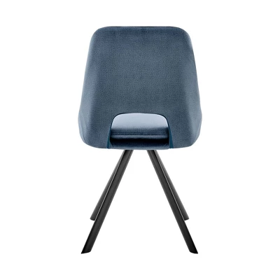 Set Of 2 Lexi Velvet Finish Dining Chairs - Armen Living 7 Set Of 2 Lexi Velvet Finish Dining Chairs - Armen Living - Image 5