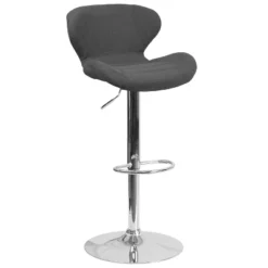 Merrick Lane Adjustable Height Barstool Contemporary Bar Height Stool With Curved Back And Metal Base With Footrest 34 Merrick Lane Adjustable Height Barstool Contemporary Bar Height Stool With Curved Back And Metal Base With Footrest -Famous Furniture Store GUEST 7139a3e6 634f 4c9d b0d4 0f856d1b00ba