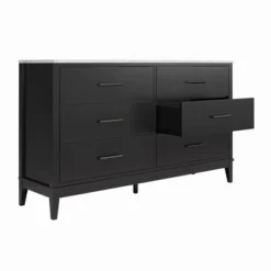 Morganfield Wide 6 Drawer Marble Top Dresser - Room & Joy -Famous Furniture Store GUEST 719030a4 11d7 4402 a523 d1d2d06d9626