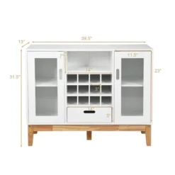 Costway Wood Storage Cabinet W/ Rack & Drawer -Famous Furniture Store GUEST 721267ef 13a7 455e 9e18 41cbbef5e625