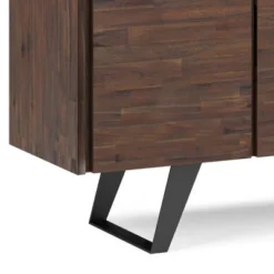 Mitchell Large 4 Door Sideboard Buffet Distressed Charcoal Brown - WyndenHall -Famous Furniture Store GUEST 728c6901 73ea 43cc bca7 9b21ff14511a