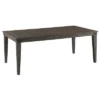 Foundry Rectangular Extendable Dining Table Brushed Pewter - Intercon