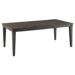 Foundry Rectangular Extendable Dining Table Brushed Pewter - Intercon