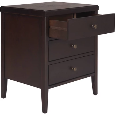 Finley Solid Wood 3 Drawer Nightstand - ClickDecor 11 Finley Solid Wood 3 Drawer Nightstand - ClickDecor - Image 9