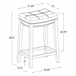 Set Of 2 Claridge Counter Height Barstools - Linon -Famous Furniture Store GUEST 74e1316d addf 4a3d 91a4 d19adb80d800