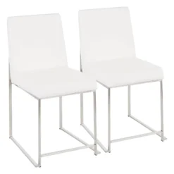 Set Of 2 High Back Fuji Contemporary Dining Chairs - LumiSource -Famous Furniture Store GUEST 756313c7 ab7a 4196 9235 0ee730c3eb0e