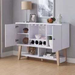 Sfax 4 Bottle Buffet Server White - MiBasics -Famous Furniture Store GUEST 757b8b8d 3e7c 4552 82b5 a673febe11d0