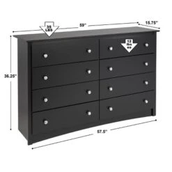 Sonoma 8 Drawer Dresser - Prepac -Famous Furniture Store GUEST 75acc1d3 b838 4fdd 81b1 a8eae467ed9a