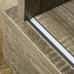 HOMCOM Modern Buffet Cabinet With Sliding Door, Wine Bar Cabinet With Storage, Kitchen/Dining Room Storage Cabinet With Shelves, Gray -Famous Furniture Store GUEST 764b5ca2 2447 476d a447 2671089bde3a