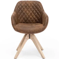 Upholstered Swivel Dining Armchair - Kinwell -Famous Furniture Store GUEST 76675e7e 0977 49f4 a091 4d37b94620fb