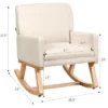Costway Mid Century Fabric Rocking Chair Upholstered Accent Armchair Lounge Chair Beige/Gray 1 Costway Mid Century Fabric Rocking Chair Upholstered Accent Armchair Lounge Chair Beige/Gray -Famous Furniture Store GUEST 76bddbf1 e7ae 4dc7 9c6d 646dc52ab2b2