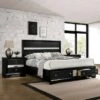 2pc Queen Whether By Bed With Nightstand Black - MiBasics -Famous Furniture Store GUEST 76de568b 13a9 4472 ae01 f392475fa8e9